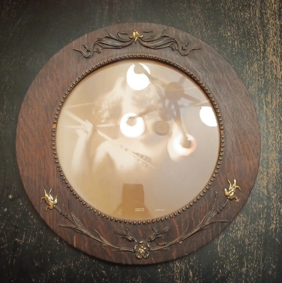 EUC Antique M.B. Parkinson Sepia Framed Photo "Cupid Awake" 1897! - Picture 6 of 8